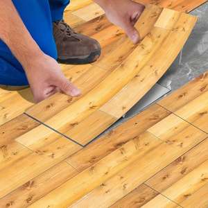 Wood Grain Floor <b>Sticker</b> Self Adhesive Waterproof Kitchen Decal Rectangular Matte Finish <b>Vinyl</b> Printed Decorative <b>Sticker</b> - Product Image 3