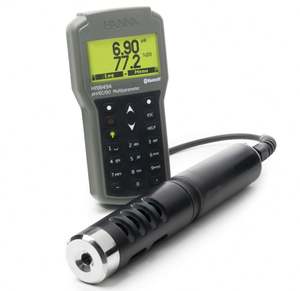 <span class=keywords><strong>Hanna</strong></span> <span class=keywords><strong>Instruments</strong></span> HI98494ポータブルpH EC DOメーターBluetooth phメーター付き - Product Image 1
