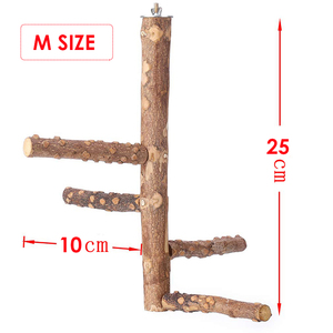 Papageien Kakateel Liebesvogel Naturholz-Vogelpersche Stehende hängende mehrzweckige Persche für Papageien - Product Image 6