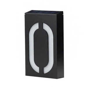 Lámparas Solares LED Negras para Número de Casa, Lámparas para Cercas Exteriores, Aptas para Villas y Hoteles, Resistentes al Agua IP65, Luz <span class=keywords><strong>Solar</strong></span> para Logotipo de Porche Exterior - Product Image 2