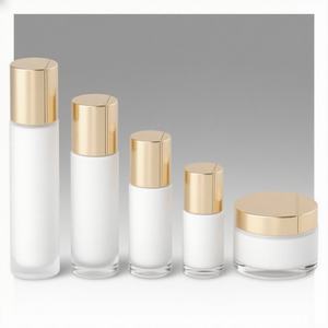 Venta al por Mayor de Juego de Botellas y Frascos de Vidrio con Bomba para Cosméticos de 50g/100ml/120ml para Envasado de Cremas para el Cuidado de la Piel y Gotas para los Ojos - Product Image 1