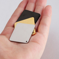 Etiquetas cuadradas personalizadas de acero inoxidable, etiquetas qr, código de Mascota, 4 colores