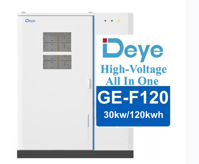 Deye Commercial Energy Storage System 30kw 100Kwh 120kwh All in One ESS Lithium Solar Battery Cabinet GE-F120-4H2