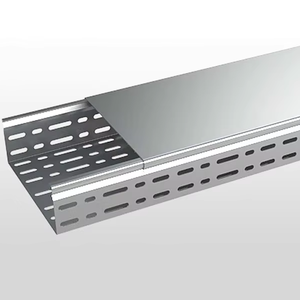 Venta directa de fábrica, material de acero galvanizado, bandeja portacables perforada, para construcción e industria - Product Image 1