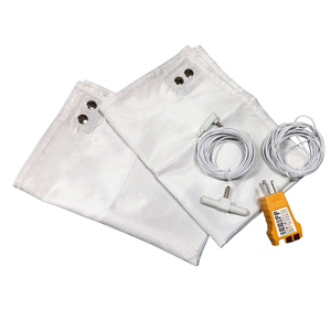 Funda de almohada con conexión a tierra, funda de almohada conductora, sábana antiestática con conexión a tierra, poliéster con filamentos de carbono, rejilla fina - Product Image 2