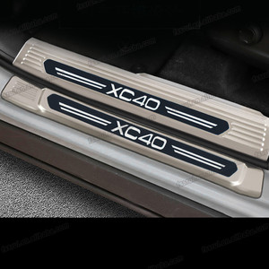 Protector de Umbral de Puerta de Coche, Protector de Maletero para <span class=keywords><strong>Volvo</strong></span> <span class=keywords><strong>Xc40</strong></span> 2019 2020 2021 <span class=keywords><strong>2022</strong></span>, Accesorios de Acero Inoxidable para Automóviles - Product Image 2