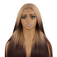Orientfashion - Frontal Sintético Liso de Alta Calidad, Semiplumado, con Encaje Frontal, Precio Económico al por Mayor