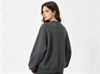 Sudadera con Capucha Personalizada OEM con Logotipo 3D en Relieve para Hombre y Mujer, Cuello Redondo, Impermeable, Estilo Urbano, 100% Algodón, Manga Farol