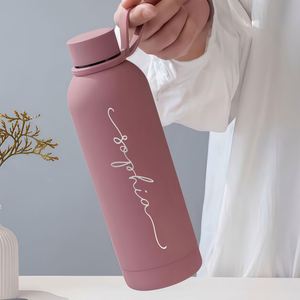 <b>Personalized</b> Insulated <b>Water</b> <b>Bottle</b> with Name, Custom Stainless Steel Flask - Birthday Wedding Bridesmaid Gift for Women Men - Product Image 6
