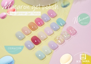 ICE NOVA Vernis Gel Macaron Épais Miel Brut Transparent Matériau Non Toxique Rose Nude French Nail Art Sans Hema/Tpo 1kg en Gros - Product Image 5