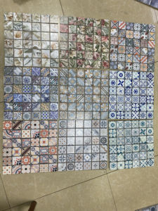 Mattonelle stampate a getto d'inchiostro Morroco in marmo a mosaico - Product Image 3