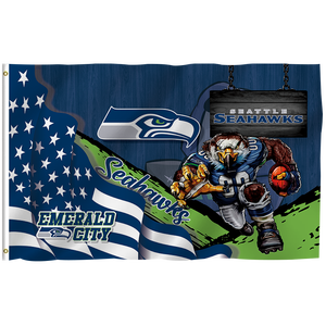 Bandiera Sportiva di Alta Qualità 3x5ft, Design Personalizzato, 100% Poliestere, Stampa Digitale Carolina Panthers, Portatile - Product Image 3