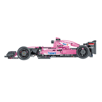 023009 MOC FW41 SF90 C36 R5 VJM10 briques Super sport voiture de Simulation 1:14 modèle voiture jouet bricolage rose F1 blocs de construction voiture à vendre