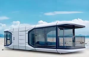 Hiện đại chất lượng cao màu trắng thép mạ kẽm prefab container biệt thự xách tay <span class=keywords><strong>cabins</strong></span> Hot Bán cho nhà hoặc khách sạn sử dụng - Product Image 5