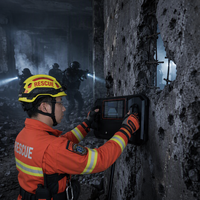 Détecteur de vie MIMO UWB Radar LD-RII, détection humaine traversant les murs, suivi de 3 cibles, positionnement WiFi en temps réel sur 100 m pour le sauvetage