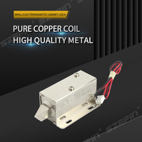 Verrou de contrôle électrique miniature 12 V CC en gros, ensemble de loquet à languette, verrou à solénoïde sans clé pour tiroir de classeur et porte
