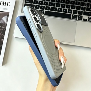 New Ripple PU Leather Magnetic <b>Phone</b> Case for Samsung S26 S24 S25 Ultra With Metal Camera Frame Shockproof Back Cover - Product Image 4