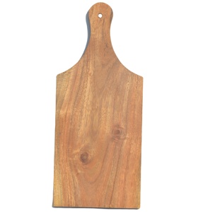 Rectangular Acacia Wooden Chopping Board Decorative Cutting Board Wood Breakfast Food Serving Board With Handgrip and a Hole - Product Image 6