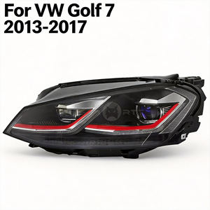 Gruppo Fari <span class=keywords><strong>LED</strong></span> Completo per VW Golf 7 MK7 GTI 2013-2017, Aggiornamento 6000K con DRL Dinamico e Indicatore di Direzione Sequenziale, Plug and Play - Product Image 1