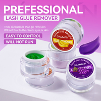 Crème de retrait d'extensions de cils personnalisée OEM/ODM, gel de dépose d'adhésif pour cils à usage professionnel uniquement, saveur fruitée