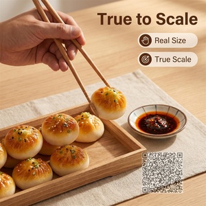 Modèle réaliste de pain vapeur artificiel pour la photographie de menus de restaurants et la mise en scène visuelle - Product Image 4