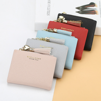Dompet Pendek Wanita Model Terbaru 2026, Dompet Baru untuk Wanita, Dompet Koin Kreatif dengan Rumbai Desain Korea, Tempat Kartu