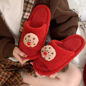 XIXITIAO 귀여운 하우스 아늑한 숙녀 침실 슬라이드 슬리퍼 푹신한 여성용 퍼지 카와이 슬리퍼 남여 공용 웨딩 슬라이드 - Product Image 5