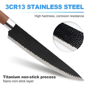 Yueyang mới sáu mảnh thép không gỉ búa mô hình dập nổi giả mạo phun sơn nhà bếp dao thiết lập với gói xử lý Hộp quà tặng - Product Image 2