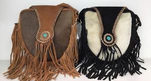 Bolso de hombro para mujer de gamuza estilo gitano - Product Image 2