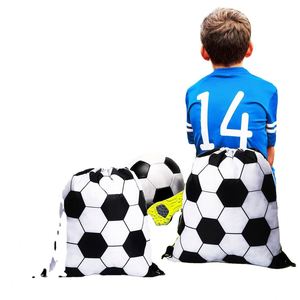 Sac de sport pliable écologique à cordon avec compartiment à chaussures - Grande capacité - Pochette de rangement sportive à double bandoulière sur le thème des fêtes - Product Image 3