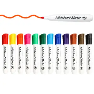 Clips Dry Erase Markers GXIN P-230 Muti-color Custom LOGO Nib Dry Erase White Board Marker Pen With Clip