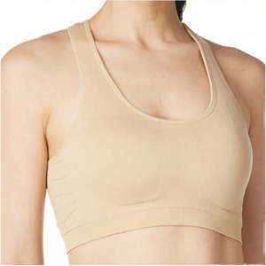Women's Solid Crisscross <b>Spaghetti</b> <b>Strap</b> Seamless High Support Backless Breathable Yoga Sports Bra Removable Pads Front Fitness - Product Image 3