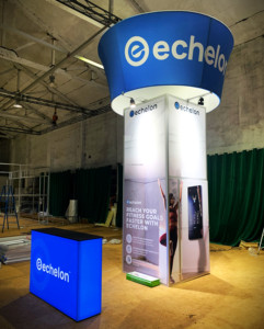 Xách tay <span class=keywords><strong>Modular</strong></span> triển lãm thương mại gian hàng hiển thị đứng Thượng Hải khung nhôm với thuốc nhuộm thăng hoa căng thẳng vải cho sử dụng trong nhà - Product Image 2