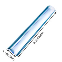 Transparent Acrylic Bar Magnifier 6 Inches with Guide Lines for Reading Small Print