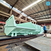 Trémie à scories en acier sur mesure de 2,5 tonnes, usinage CNC et services de soudage