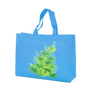 مقبض شعار مخصص حمل حقيبة تسوق قابلة لإعادة الاستخدام غير منسوجة قابلة للطي لمتجر Bolsas Reutilizables Al Por البلدية