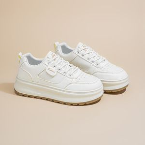 Zapatillas blancas transpirables de nuevo estilo para mujer, versión coreana, versátiles para todas las ocasiones, deportivas y casuales. - Product Image 6