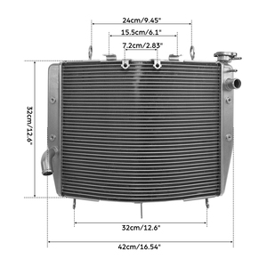 Radiateur de refroidissement en aluminium XINMATUO pour moteur, compatible avec <span class=keywords><strong>Kawasaki</strong></span> <span class=keywords><strong>Ninja</strong></span> <span class=keywords><strong>H2</strong></span> H2R 2015-2025 <span class=keywords><strong>SX</strong></span> <span class=keywords><strong>SE</strong></span> 2018-2025, pièces de <span class=keywords><strong>moto</strong></span> - Product Image 2