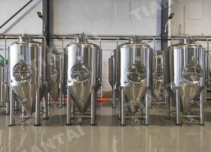 Fermenador cónico cilíndrico aislado de acero inoxidable 1500L 15HL con chaqueta de glicol a la venta - Product Image 6