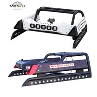 Barre de protection Ram 1500 2014-2024 avec feu stop pour pick-up, barre sport avec feu stop LED en acier carbone 4x4 pour benne arrière