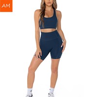 Soutien-gorge de sport yoga personnalisé grande taille à col rond et fines bretelles, dos croisé, respirant, extensible dans les quatre sens, en nylon et élasthanne pour femme