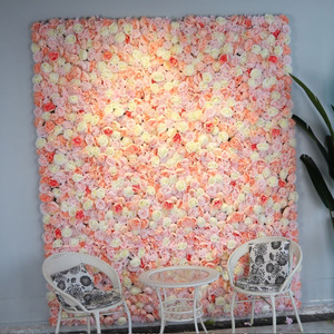 Pannelli di Fiori di Rosa in Seta, Fiori Artificiali per Pareti, per Matrimoni, Feste, Baby Shower, Lauree, Pasqua, Sfondo Personalizzabile, Dimensioni Personalizzabili - Product Image 2