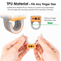 Escáner de código de barras 2D industrial T3 Mini 22H con sensor CMOS, portátil, inalámbrico, de cuero, en stock