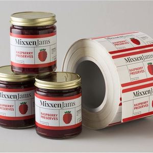 Étiquettes personnalisées autocollantes en rouleau avec estampage à chaud et gaufrage, autocollants imprimés imperméables pour bouteilles de jus, étiquettes de sécurité alimentaire - Product Image 6