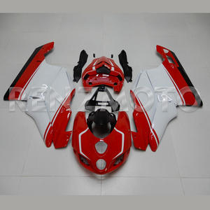 Kit de carénage en ABS injecté pour Ducati 749 999 2005-2006 Blanc Rouge Noir Carénage de moto - Product Image 1