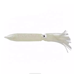 Lanquan handcraft handcraft soft esca artificiale esca da pesca in acqua salata polpo luminoso calamari gonne glow in the dark - Product Image 4