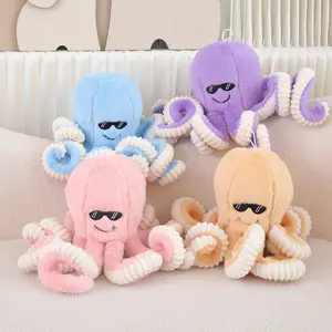 Fábrica OEM lindo estiramiento relleno 40cm pulpo simulación pulpo muñeca peluche océano Animal peluche juguete