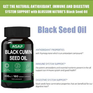 Cápsulas de aceite de semilla negra de etiqueta privada Soporte inmunológico orgánico Cápsulas de aceite de semilla de comino negro - Product Image 2