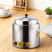 Cuiseur vapeur en acier inoxydable pour aliments multi-usages Pot vapeur électrique Maïs sucré 26L Chaudière commerciale pour nouilles de maïs sucré à vendre