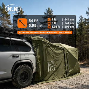 Tente de camping pop-up Kawagebo <span class=keywords><strong>Kamp</strong></span> (KK) pour SUV, abri de hayon pour les aventures en famille en plein air et les voyages en fourgonnette/jeep - Product Image 1